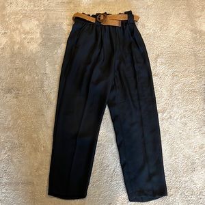 Navy blue pants with belt included